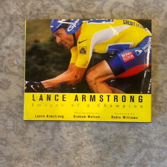 Lance Armstrong, images of a champion photo & coffee table book. Born to run set - Picture 7 of 11